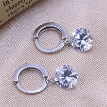 Women Water drop teardrop Earring Crystal zircon eardrop ear pendant gift long imitation diamond Stud Earrings J4U66
