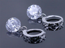 Women Water drop teardrop Earring Crystal zircon eardrop ear pendant gift long imitation diamond Stud Earrings J4U66