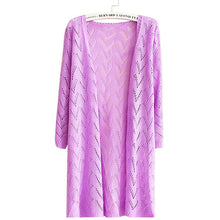 Wave Stripe Casual Long Sleeve Cardigan Knitted Sweater Coat Outwear 9 Colors J4U66