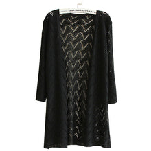 women wave stripe casual long sleeve cardigan knitted sweatercoat outwear J4U66