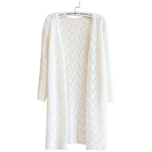 women wave stripe casual long sleeve cardigan knitted sweatercoat outwear J4U66