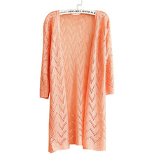 women wave stripe casual long sleeve cardigan knitted sweatercoat outwear J4U66