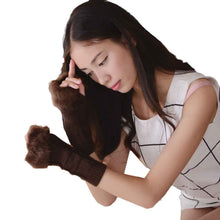 Women 8 Colors Women Fashion Knitted Arm Fingerless Gloves Soft Warm Mitten Valentine's Day Gift  J4U66