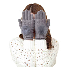 Women Multi-function Knitted Screen Glove-Novelty Gloves Soft Warm Mitten lady's half covered Valentine's Day Gift J4U66