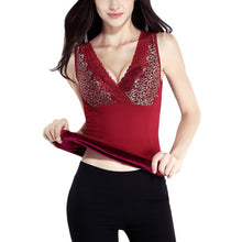 women plus velvet body sculpting thermal underwear tops sexy lace bodywarmers vest beauty treatment abdomen free size J4U66