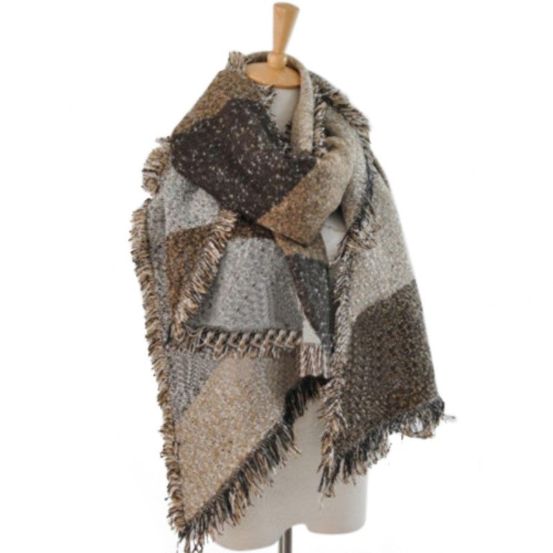 Women Thick Warm Wool Pashmina Cashmere Stole Scarves Scarf Shawl Wraps J4U66