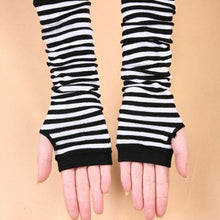 Women Warmer Gloves Long Knitted Wrist Arm Hand Warmer Fingerless Mitten  J4U66