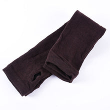 Women Warmer Gloves Long Knitted Wrist Arm Hand Warmer Fingerless Mitten  J4U66