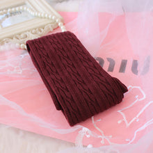 Wool Braid Over the Knee Thigh Highs Hose Stockings Twist Warm Stocking PY8 J4U66