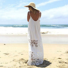 Women beach dress dress chiffonwomen dress Sexy Casual Lace Long Maxi Party Beach Dress vestido plus size J4U66
