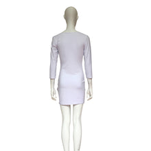 Women's Sexy V Neck Long Sleeve Dress Bowknot Split Dresses Bandage vestidosSilk Plus Size J4U66