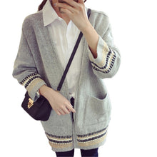 Women's Casual Long Cardigan Casual Ladies Slim Pocket Bat Sleeve Sweater S66 J4U66