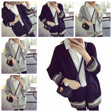 Women's Casual Long Cardigan Casual Ladies Slim Pocket Bat Sleeve Sweater S66 J4U66