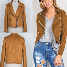 womens motorcycle jacket women leather zippercoat outwear loose blouse outwear J4U66