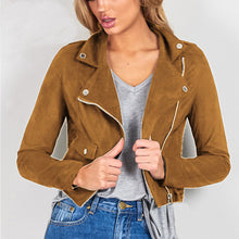 womens motorcycle jacket women leather zippercoat outwear loose blouse outwear J4U66