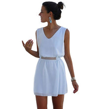Women's Evening Party Bodycon Mini Dress White Dress Shirt Dresses  J4U66