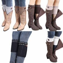 Women's Fashion Acrylic Fibers Soft and fashionable Knitted Leg Warmers Socks Boot Cover  J4U66