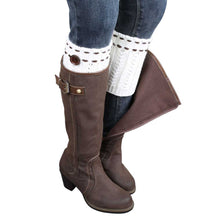 Women's Fashion Acrylic Fibers Soft and fashionable Knitted Leg Warmers Socks Boot Cover  J4U66