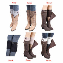 Women's Fashion Acrylic Fibers Soft and fashionable Knitted Leg Warmers Socks Boot Cover  J4U66