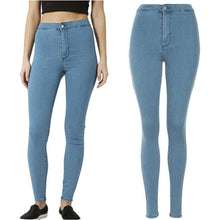 Women's High Waist Skinny Slim Denim Jeans Trouser Long Pencil Pants StretchyJFY66