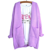 Women's Girls Long Sleeve Cardigan Knit Tops Sweater Knitwear Coat Outwear J4U66
