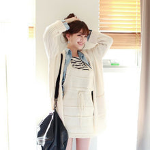 Women's Girls Long Sleeve Cardigan Knit Tops Sweater Knitwear Coat Outwear J4U66
