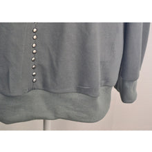 Women's Long Sleeve Rivet Street Casual Loose Sweatshirt S Tops Blouse Outwear PL1 J4U66