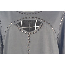 Women's Long Sleeve Rivet Street Casual Loose Sweatshirt S Tops Blouse Outwear PL1 J4U66