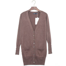 Women's Long Sleeve Sweater Coat Knitwear Cardigan Jacket Ladies Tops Knitted J4U66
