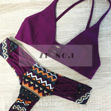 womens style bikini sets red wine retro bikini suit sexy weave bohemian beach swimming wear n04zn1 J4U66