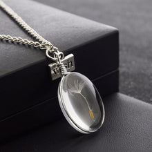 Women's Novetly Plants Wish Necklaces Jewelry 3 Shape Wish Glass Necklace Natural Dandelion Seed In Glass Long Necklace J4U66
