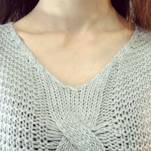 womens outerwear long sleeve knit pullover jumper loose sweater knitwear tops J4U66