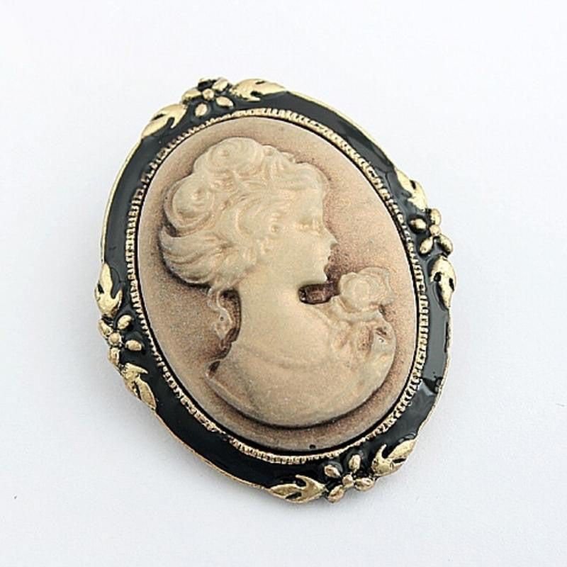 Women's Portrait Brooch Pin Vintage Cameo Elegant Brooch Pin Antique Wedding J4U66
