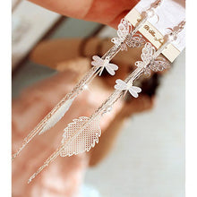 Women's Rhinestone Butterfly Dragonfly Leaf Drop Long Tassels Chain Linear Earrings Drop Earrings J4U66