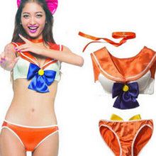 Women's Sexy Anime Lingerie Set Sailor Moon Underwear Bra Cosplay Costume Bikini Women Clothing J4U66