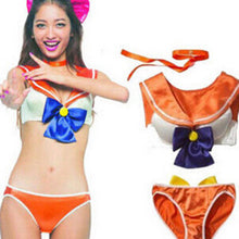 Women's Sexy Anime Lingerie Set Sailor Moon Underwear Bra Cosplay Costume Bikini Women Clothing J4U66