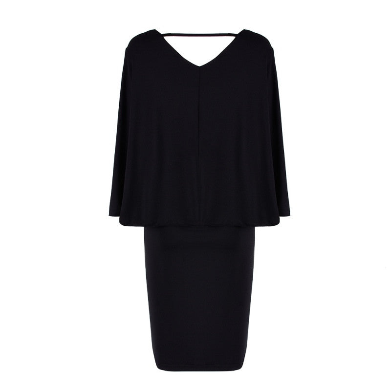 Women's Sexy Bodycon Plus Size Batwing Party Evening Formal Dress J4U66
