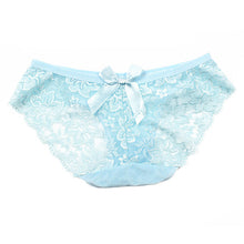 Women's Sexy Lace Briefs Flowers Panties See Through Bow-knot Underwear Panty Knickers 11 Colors J4U66