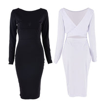 Women's Sexy Bandage Slim Dress Bodycon Evening Party Short Knee Dresses J4U66