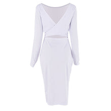Women's Sexy Bandage Slim Dress Bodycon Evening Party Short Knee Dresses J4U66