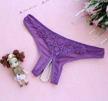 womens sexy lingerie open crotch thongs g-string v string panties knickers underwear J4U66
