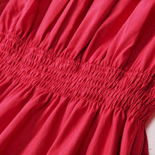 Women's Dress Pleated Off The Shoulder Sexy Party Kawaii Puff Sleeve Dress J4U66