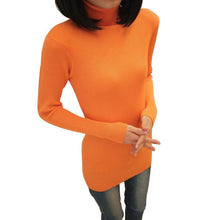 Women's Turtleneck Long Knit Casual Long Sleeve Pullover Outwear Tops Sweater PY5 J4U66