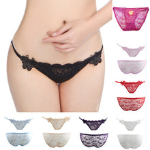 Womens Knickers G String Sexy Panties Briefs Lingerie Lace See Through Underwear 8 Colors J4U66
