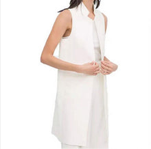 Womens Long Vest Jacket Casual Office Wear Open Waistcoat Outwear Coat SMLXL Y4 J4U66