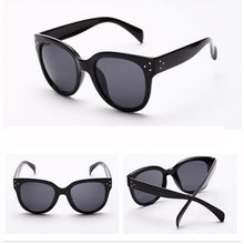 Womens Men UV 400 Rivet Sunglasses Plastic Frame Round Shades Oversized Eyewear  J4U66