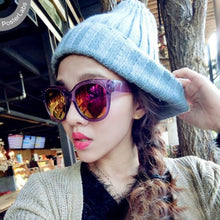 Womens Men UV 400 Rivet Sunglasses Plastic Frame Round Shades Oversized Eyewear  J4U66