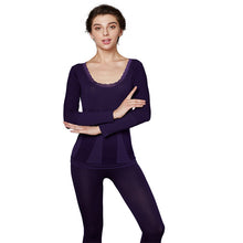 Womens Soft Modal Thermal Underwear Top Bottom Microfiber Fleece Lined Long John Set J4U66