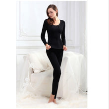 Womens Soft Modal Thermal Underwear Top Bottom Microfiber Fleece Lined Long John Set J4U66