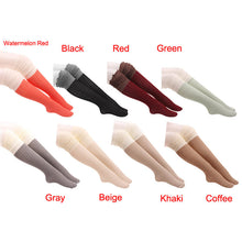 Womens Thigh High Socks Hollow Out Mesh Over Knee Socks Wood ear stockings Boots cute Calcetines sale J4U66